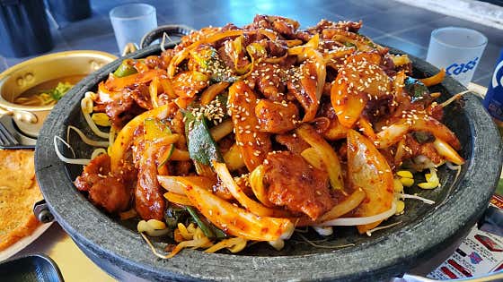 돌판두루치기 메뉴 사진(네이버)