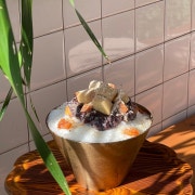 전통 약팥(이팥)빙수 메뉴 사진(네이버)