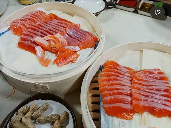 송어회 메뉴 사진(네이버)