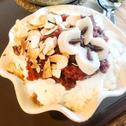 눈꽃 팥빙수 메뉴 사진(네이버)