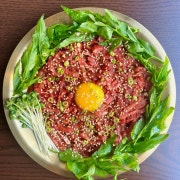 미나리 육회 메뉴 사진(네이버)
