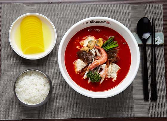 순두부짬뽕 메뉴 사진(네이버)