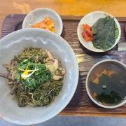 지리산산나물 비빔밥 메뉴 사진(네이버)