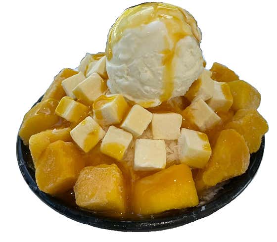 애플망고빙수 메뉴 사진(네이버)