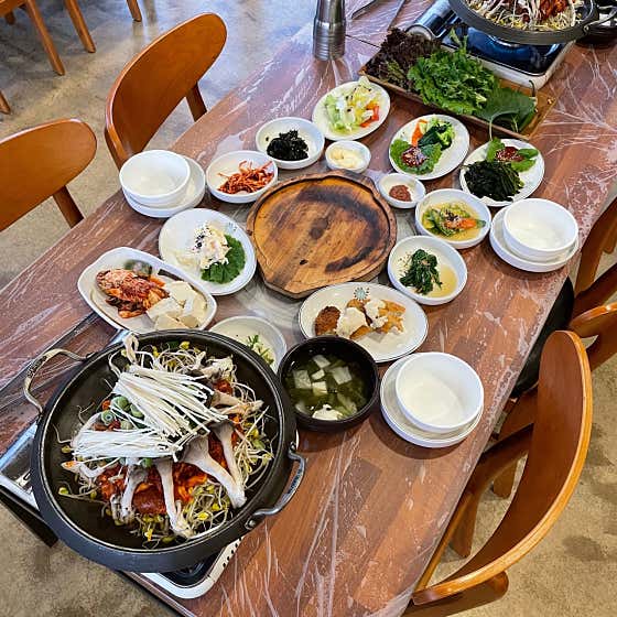 흑돼지 불고기 정식 A세트 메뉴 사진(네이버)
