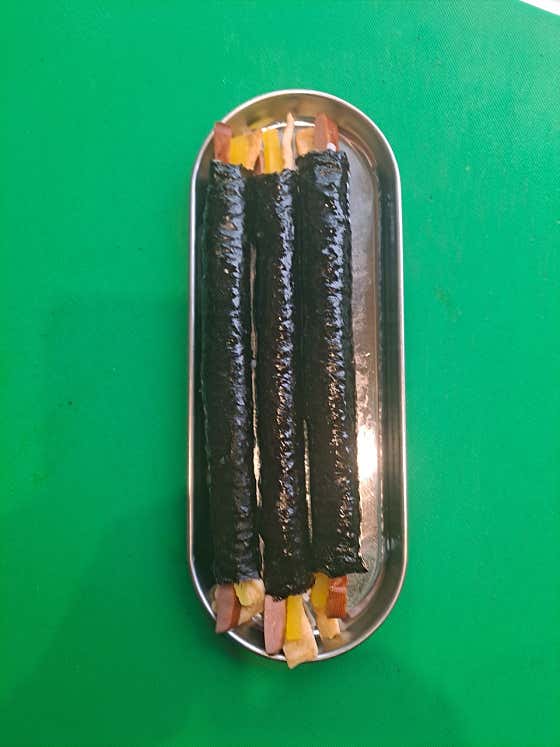 빼빼로김밥 메뉴 사진(네이버)