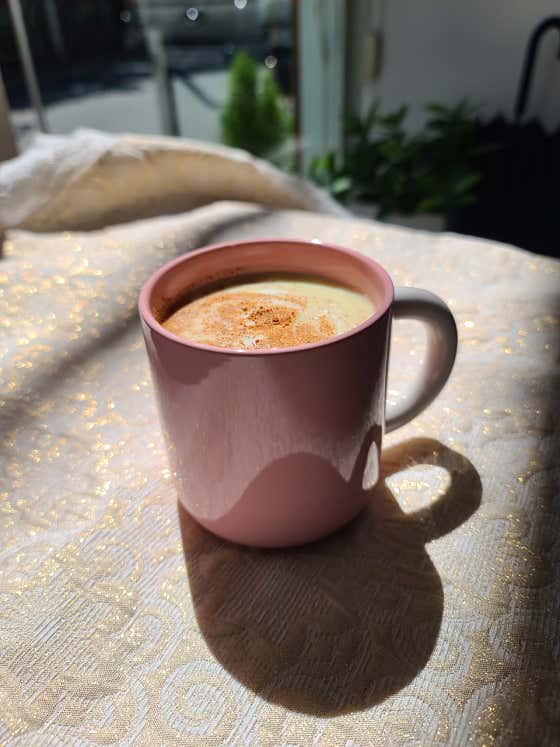 수제고구마라떼 메뉴 사진(네이버)