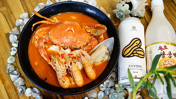 톳 해물칼짬뽕 메뉴 사진(네이버)