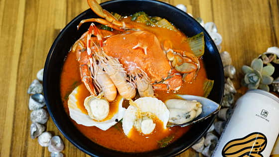 해물라면 메뉴 사진(네이버)