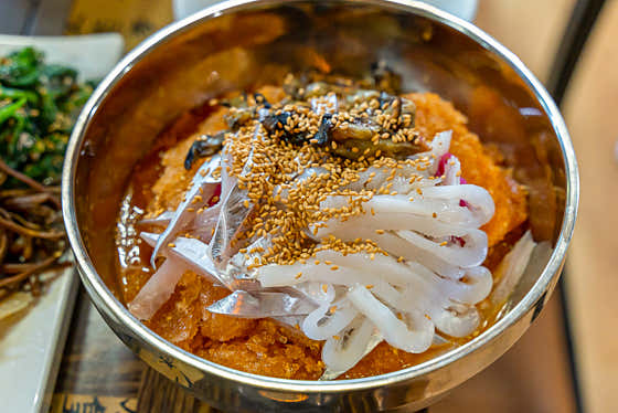 모듬물회 메뉴 사진(네이버)