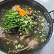 토종닭,유황오리백숙 메뉴 사진(네이버)
