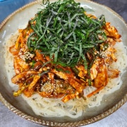 오징어소면무침 메뉴 사진(네이버)