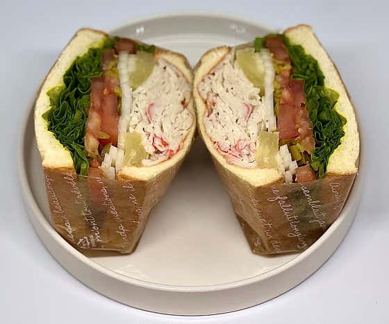 게살 하와이안 샌드위치 메뉴 사진(네이버)