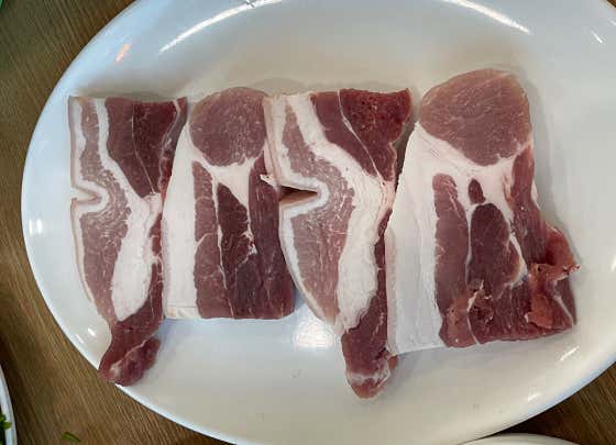 삼겹살120g 메뉴 사진(네이버)