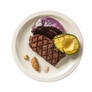 숙성 수비드 채끝 스테이크 메뉴 사진(네이버)