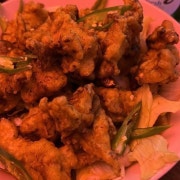 치킨샐러드(유린기) 메뉴 사진(네이버)