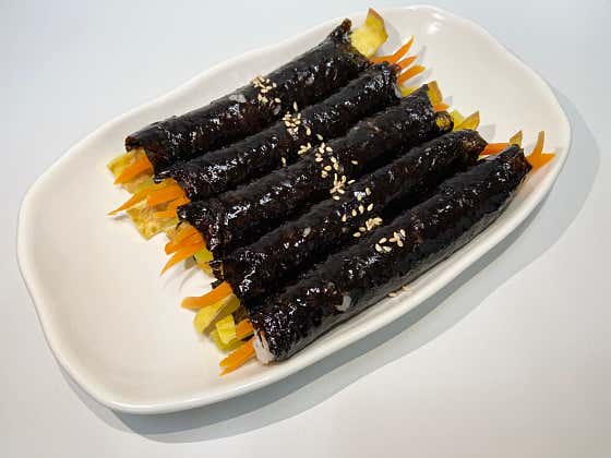 모둠꼬마김밥 6줄 메뉴 사진(네이버)