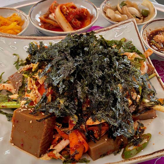 도토리무침 메뉴 사진(네이버)