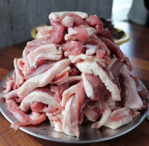 생오리 로스구이 메뉴 사진(네이버)