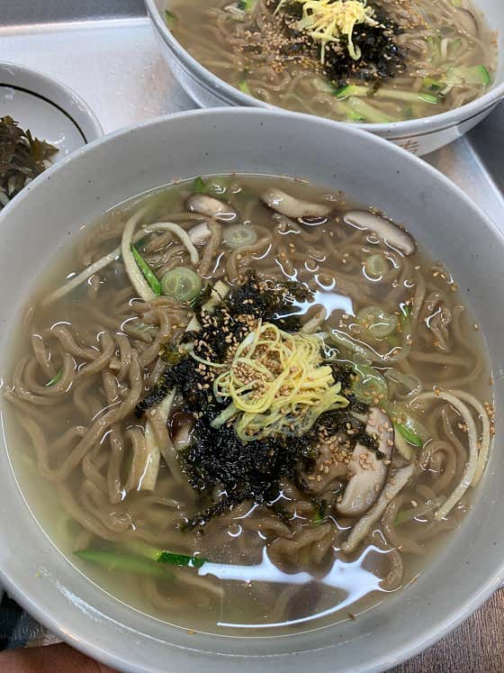 칡칼국수 메뉴 사진(네이버)