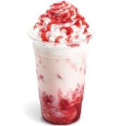 딸기라떼(only ICE) 메뉴 사진(네이버)