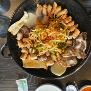 쏘곱모듬 (380g) + 음료 메뉴 사진(네이버)