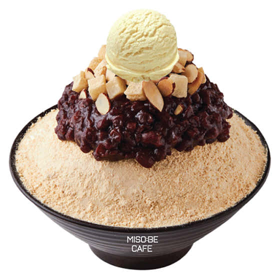 눈꽃 인절미 팥빙수 메뉴 사진(네이버)