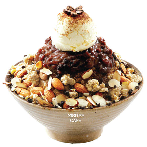 눈꽃 팥빙수 메뉴 사진(네이버)