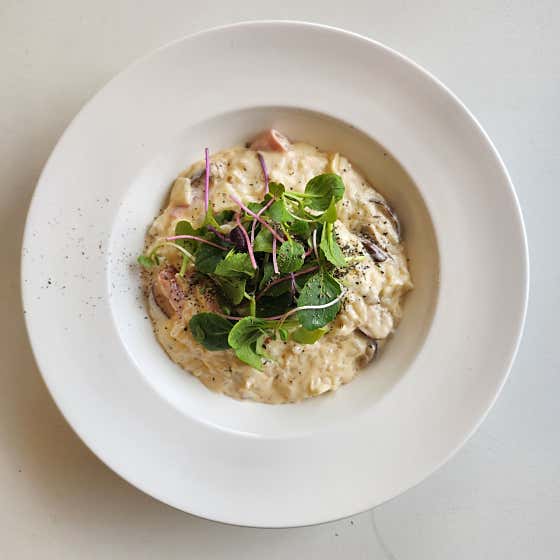 버섯 베이컨 크림리조또(버섯 국내산) 메뉴 사진(네이버)