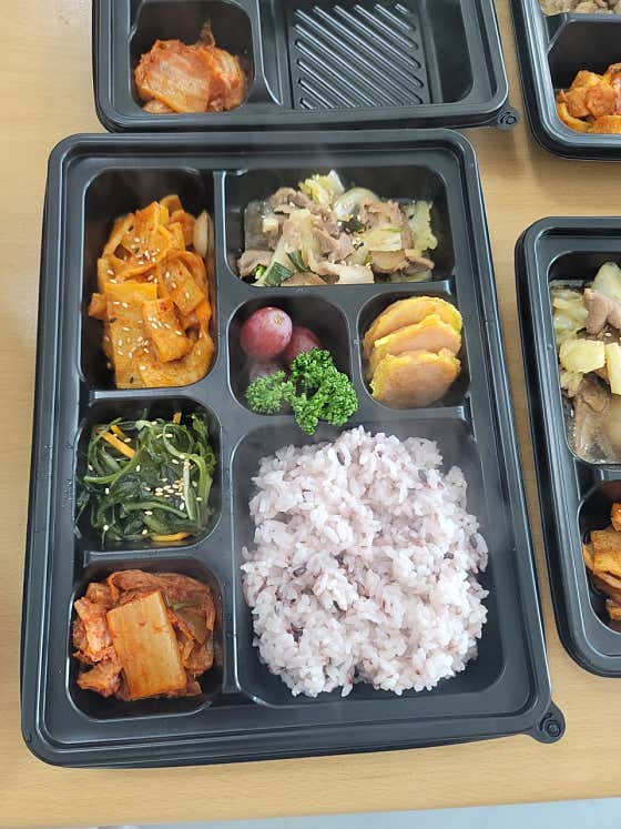 행사용도시락 메뉴 사진(네이버)