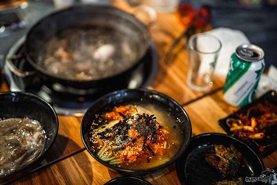 김치말이국수 (후식) 메뉴 사진(네이버)