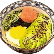 백명란 아보카도 덮밥 메뉴 사진(네이버)