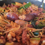 산 낙지철판 메뉴 사진(네이버)