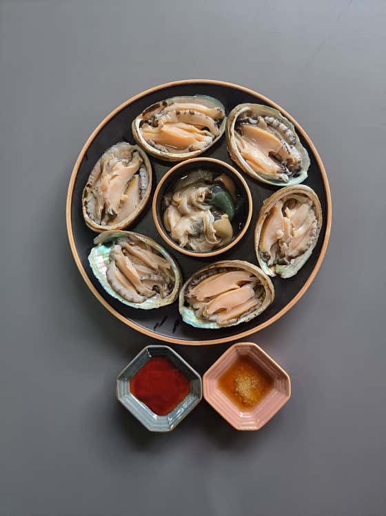 전복회 메뉴 사진(네이버)