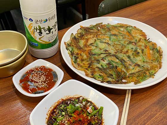 해물파전 메뉴 사진(네이버)