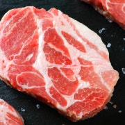 단품 숙성목살 200g 메뉴 사진(네이버)