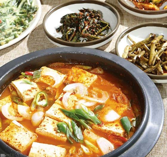 김치찌개 메뉴 사진(네이버)
