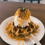 브라운치즈와플 메뉴 사진(네이버)
