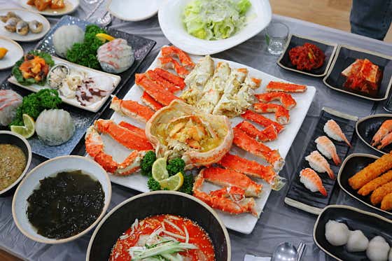 킹크랩1kg 메뉴 사진(네이버)