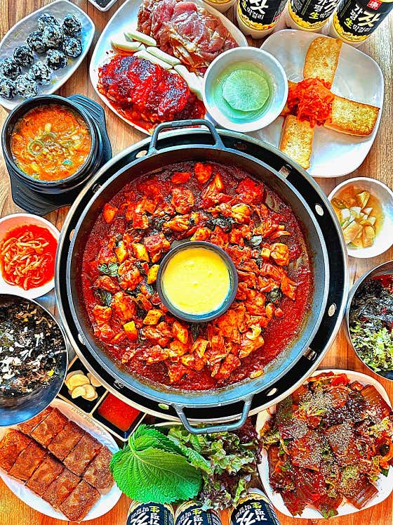 금강산 숯불닭갈비 막국수