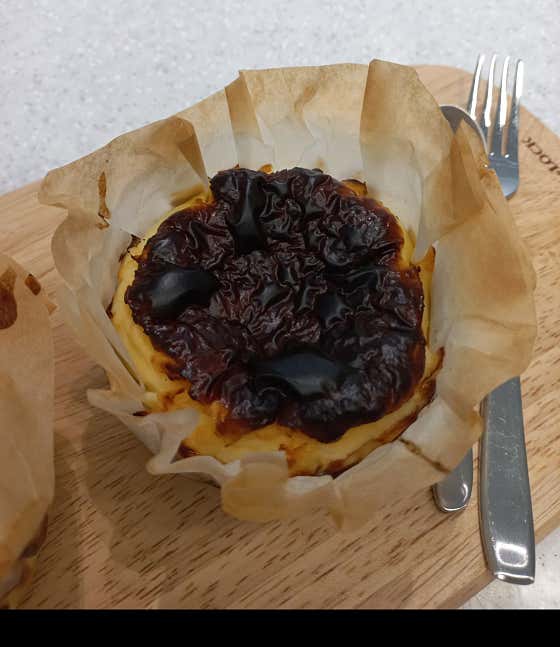 바스크치즈케이크 메뉴 사진(네이버)