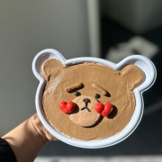 곰돌이 보틀케이크 메뉴 사진(네이버)