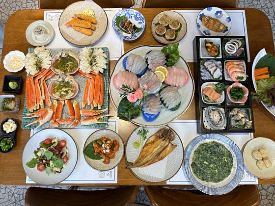 백년회&대게세트(2인) 메뉴 사진(네이버)