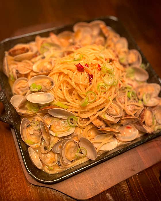 바지락술찜파스타 메뉴 사진(네이버)