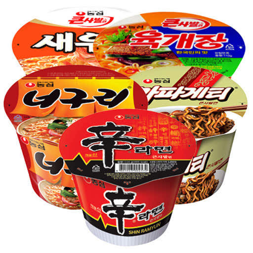 컵라면 메뉴 사진(네이버)