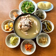 한방백숙 암닭(중)2~3인 메뉴 사진(네이버)