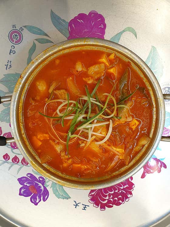 김치찌개 메뉴 사진(네이버)