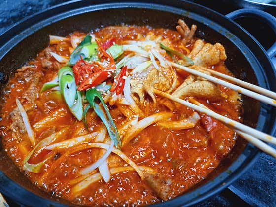 국물닭발(매운) 메뉴 사진(네이버)