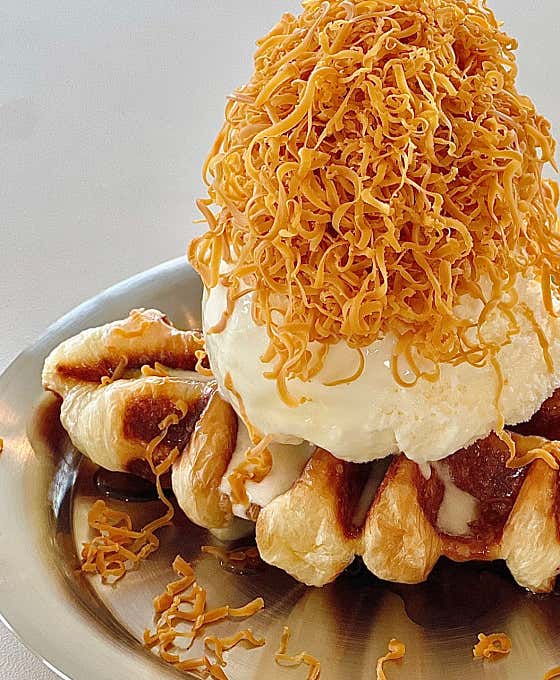 Brown Cheese Croffle 메뉴 사진(네이버)