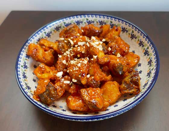 마라버섯강정 메뉴 사진(네이버)